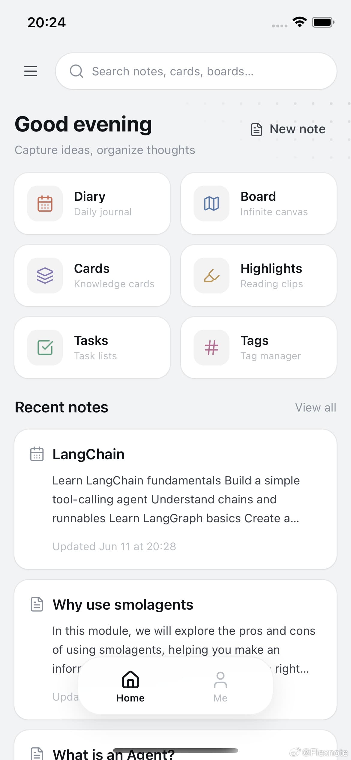 Flexnote mobile
